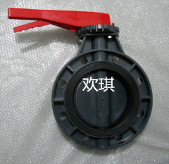 UPVC對(duì)夾蝶閥_UPVC塑料蝶閥_歡琪塑膠
